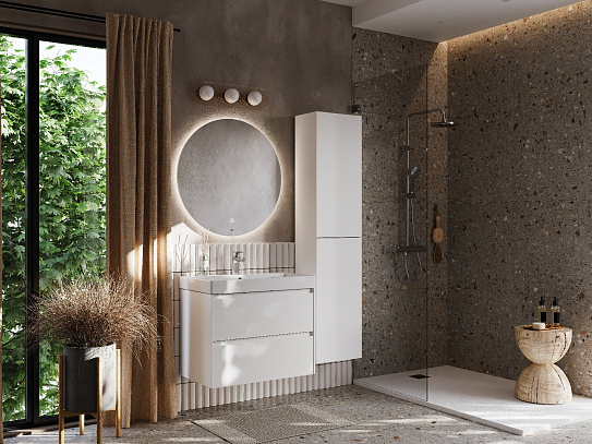 Тумба под раковину Roca Ona 800 белый матовый 2 ящика A857630509