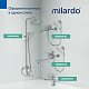 Душевая система с тропическим душем Milardo Enjoy хром глянцевый ENJSB3FM06