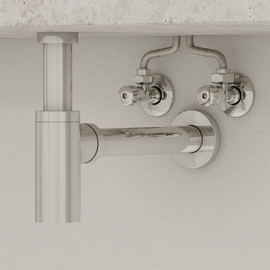 Кран угловой, с отражателем, 1/2; 1/2, кран-букса, латунь, IDDIS, 910B0P2C2CZ