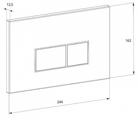 Клавиша смыва D&K Rhein DB1499001