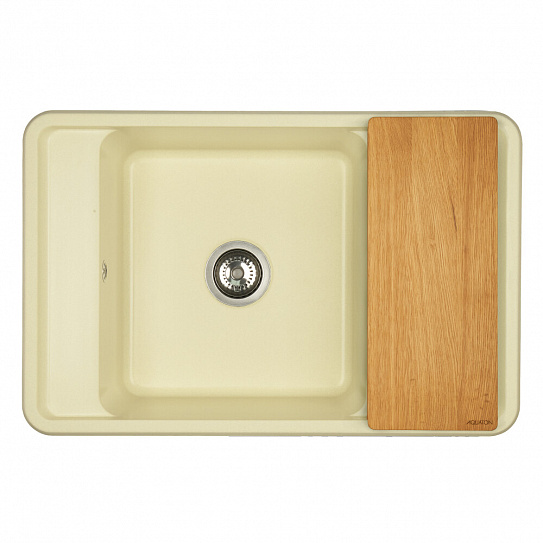 Мойка гранитная Акватон Беллис 780 х 510 шампань 1A725032BS290