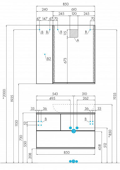Зеркало Aquaton Терра 61 дуб кантри 1A247302TEDY0