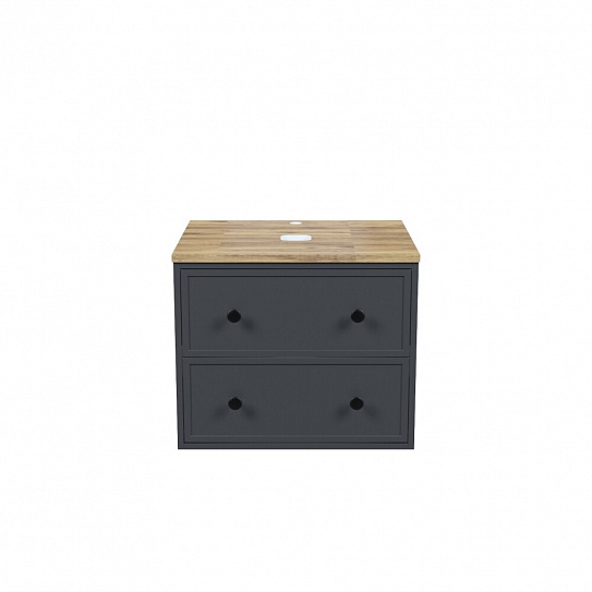 Тумба под накладную раковину подвесная со столешницей 60 см темно-серый IDDIS Torr TOR60DBi95K