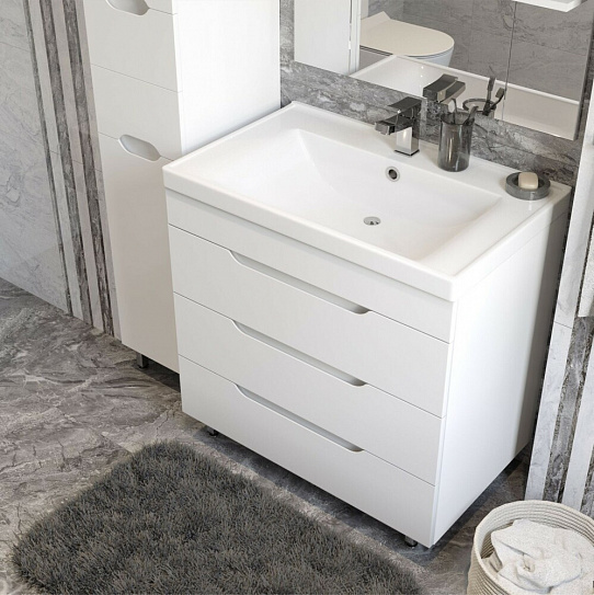 Тумба напольная MIRSANT Soho Quadro 70 (раковина Deep-70) (рак.264512 в комплект не входит)
