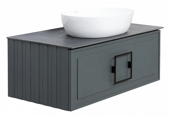 Столешница 100см La Fenice Granite Black Olive Light Lappato FNC-03-VS03-100 черная