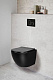 Унитаз подвесной безободковый черный Cerutti SPA SELLA Aria MB CT9160