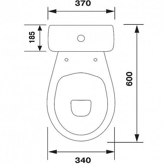 Унитаз-компакт Оскольская керамика "Суперкомпакт" 
