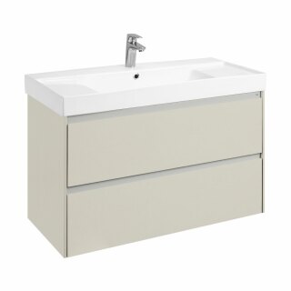 Тумба под раковину Roca Ona Ivory 1000 слоновая кость, 2 ящика, ZRU9308356