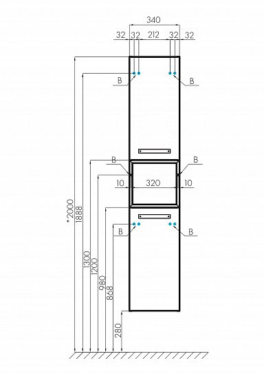Шкафчик Aquaton Лофт Фабрик дуб кантри 1A242803LTDY0