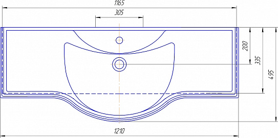 Раковина Кировит-Классик 1200