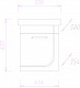 Тумба без раковины Onika Ирис 50.01 105018