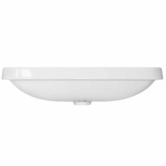 Раковина на столешницу врезная Sanita Luxe Infinity Inside 60см INF60SLWB01I, прямоугольная, фарфор