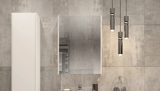 Шкаф навесной Klaufs 600 с зеркалом Velvex