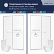Душевая дверь 120х195 RGW PA-14 41081412-11 хром прозрачное 6 мм (EasyClean)