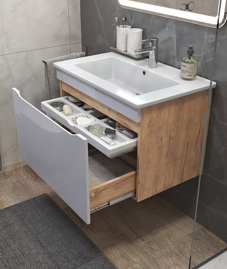 Тумба подвесная Vigo Grani 750-0-1 (под ум Оскар 750) tp.GRI.OSK.75.1Y дуб золотой