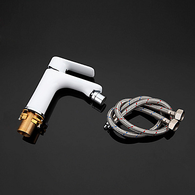 Смеситель для биде Gappo G5048 белый/хром ф35