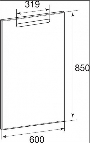 Зеркало Roca The Gap с подсветкой 60 ZRU9302688