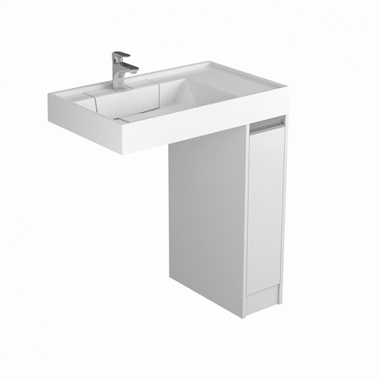 Узкий выдвижной ящик 18х88 Акватон Лондри 20 1A236101LH010 под стиральную машину