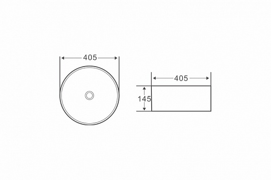 Накладная раковина круглая 40 BelBagno BB1342H300