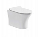 Подвесной унитаз Cerutti Spa Bernina Aria 36*48,5 безободковый с крышкой-сиденьем микролифт Slim CT7191