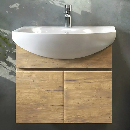 Раковина Santek Балтика 65 мебельная встраиваемая, полукруглая, керамика, 1WH207775