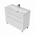 Тумба напольная MIRSANT Flat 100/2 (раковина Astra 100,Line 100) (рак. 268528, 268529 в комплект не входит)