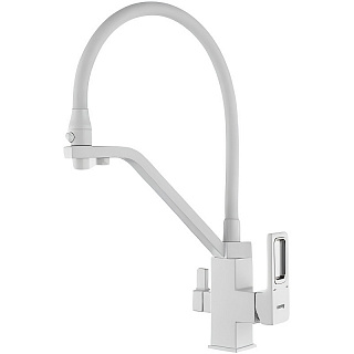 Смеситель для кухни Gappo G4317-8 белый хром