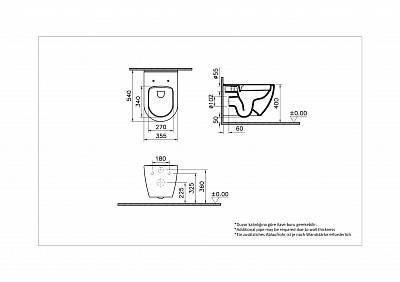 Комплект инсталляции с унитазом VitrA Mia Round 9873B003-7201