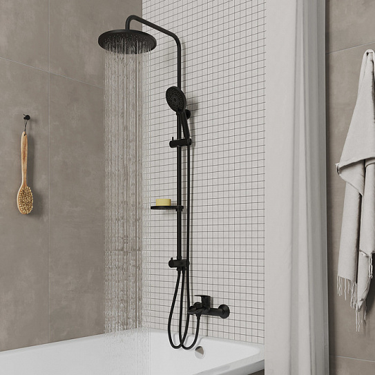 Душевой гарнитур с верхней лейкой Milardo Ideal Spa ILSBL3FM76