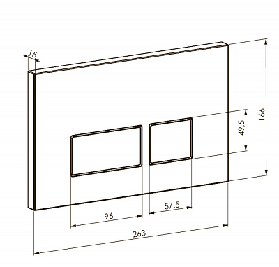 Кнопка для инсталляции Boheme 664-CR