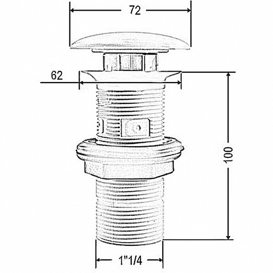 Донный клапан б/п click-clack ArtCeram ACA036 белый