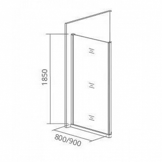 Боковое стекло Good Door INFINITY SP-90-G-CH