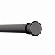 Карниз для ванной комнаты 110-200 см, черный матовый, IDDIS, RSB0120i14