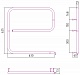 Полотенцесушитель электрический Сунержа Стилье G-образный 600х600