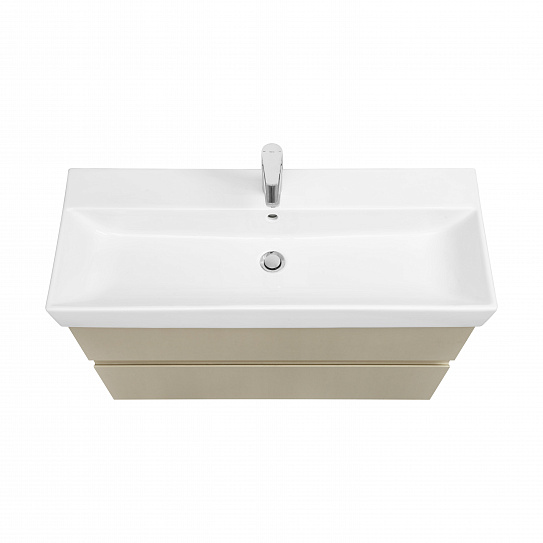 Тумба с раковиной Roca Oleta 100 2 ящика A857641515, капучино матовый