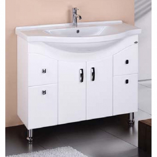 Тумба с раковиной 100 Onika Эльбрус 100.13 два ящика