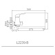 Смеситель для ванны Ledeme L2239-B