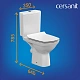 Унитаз компакт Cersanit CARINA Clean On 011 3/5 DPL EO slim KO-CAR011-3/5-COn-S-DL