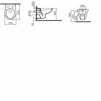 Унитаз подвесной Vitra Normus 6855B003-0101 (без сиденья)