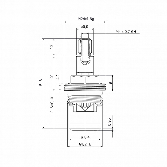 Кранбукса для смесителя Iddis Cr-AB24 Z20 (комплект 2шт)