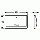 Клавиша смыва Grohe Classic-330 37053000 330*190 хром