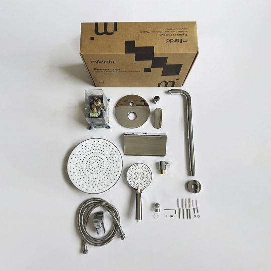 Душевая система с тропическим душем Milardo Rora RORSB02M67
