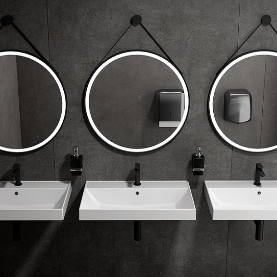 Раковина CUBO подвесная/мебельная 70 см, белая глянц. CU.wb.70