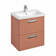 Тумба под раковину Roca The Gap Original 60, 2 ящика, терракота, ZRU9307837
