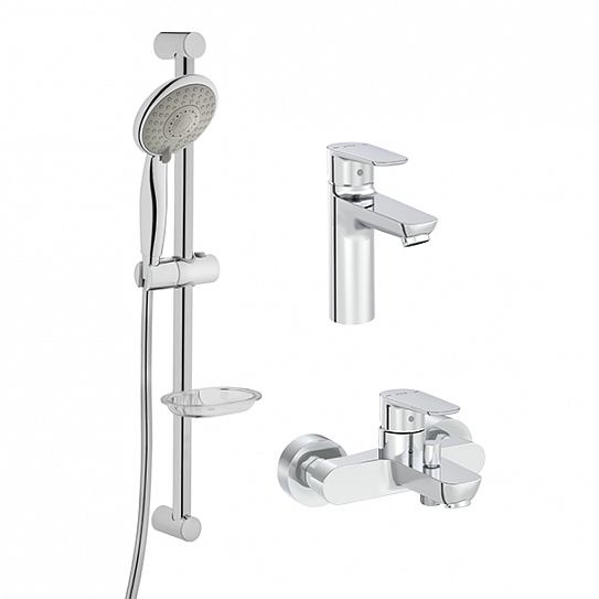 Набор смесителей 3-в-1 Vitra Flow Soft A42301EXP