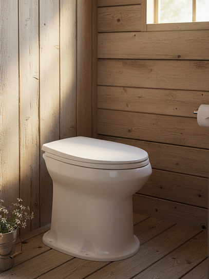 Дачный унитаз Уклад с сиденьем Оскольская керамика, 46901100002