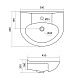 Раковина Santek Канны 50 1WH110243