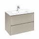 Тумба под раковину Roca Ona 800 бежево-серый матовый 2 ящика A857630510