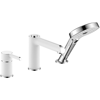 Смеситель на борт ванны белый Gappo G03-8 G1103-8