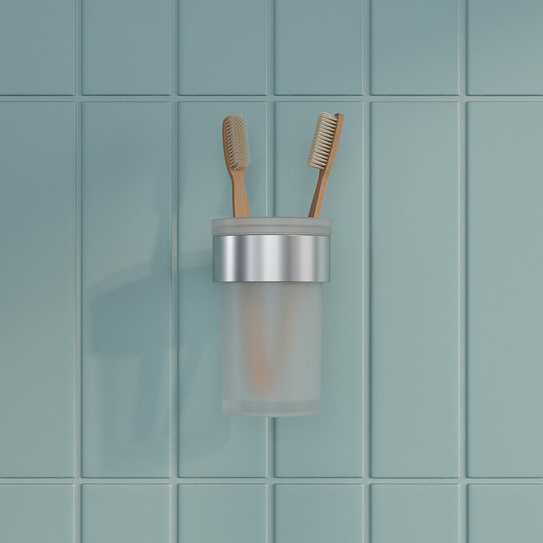 Стакан для зубных щеток, нержавеющая сталь, Petite, хром матовый, IDDIS, PETSSSGi45